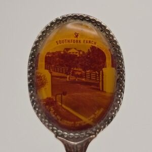Exquisite Vintage 1981 Southfork Ranch Dallas Show Silver Plated Spoon UK Made